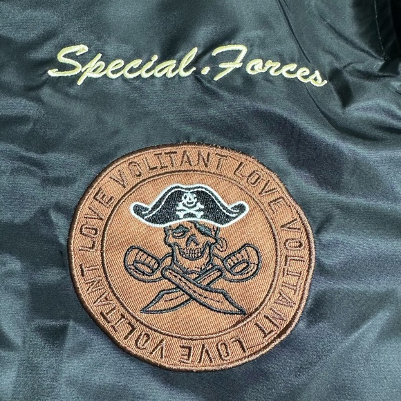 Military Industries by Unsocial MA-1 Special Forces Bomber Jacket Black Large - Picture 9 of 16